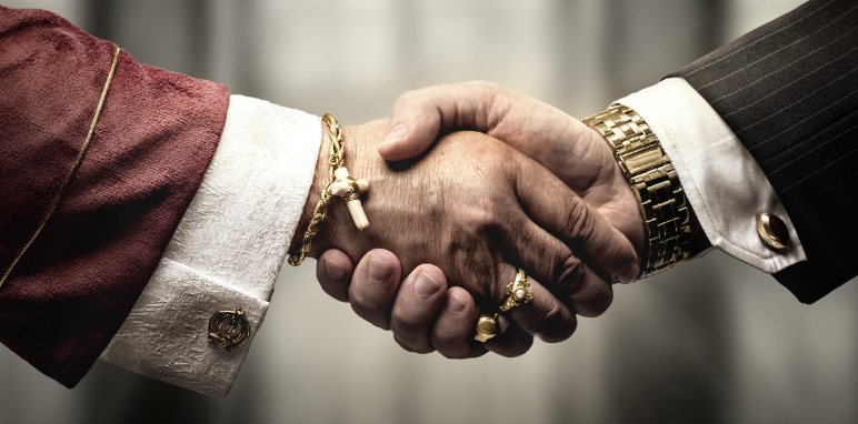 Cái bắt tay tượng trưng cho tình đoàn kết toàn cầu, biểu trưng cho niềm tin rằng nghèo đói có thể được xóa bỏ.