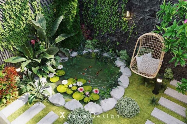 256+ Tiểu cảnh sân vườn trước nhà đẹp tinh tế