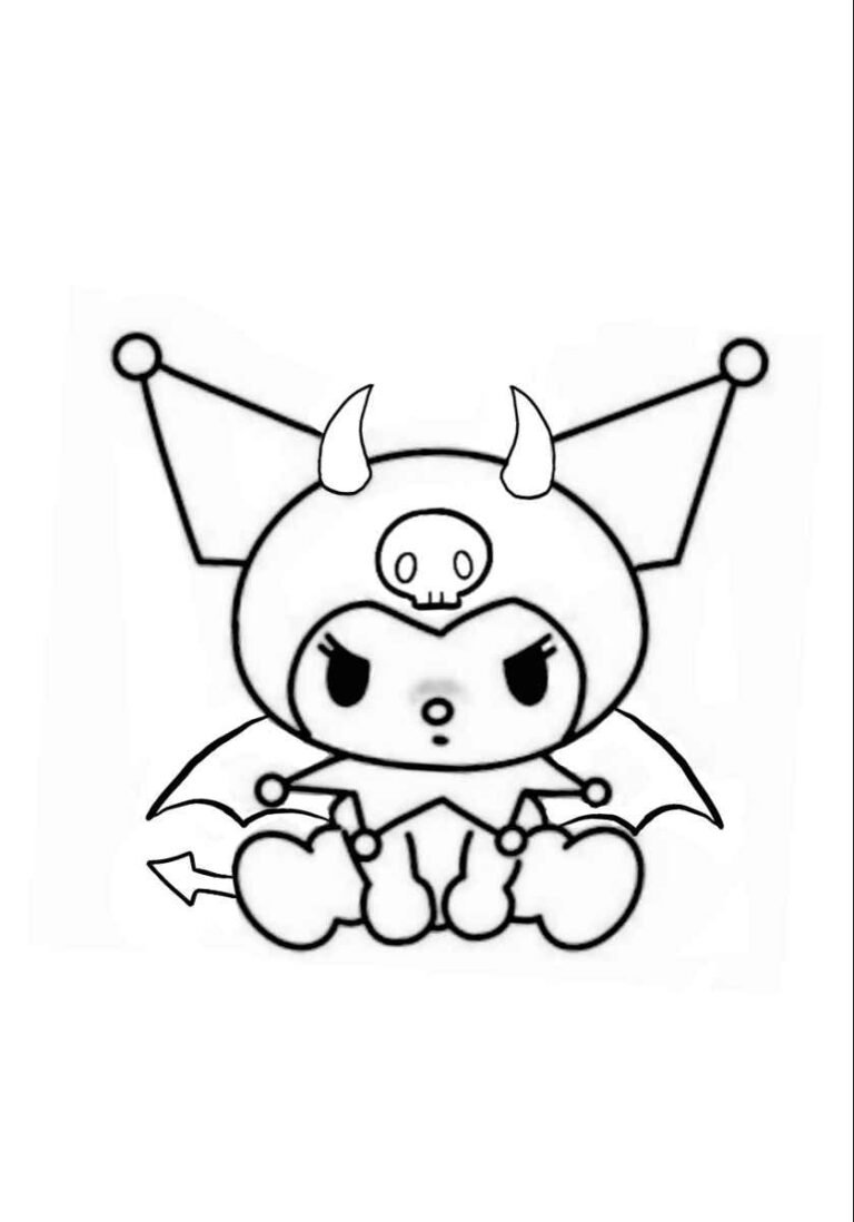 288+ Tranh tô màu Kuromi đẹp đơn giản sáng tạo